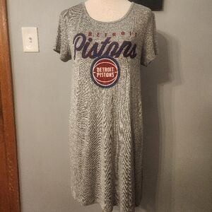WOMENS CONCEPT SPORTS Detroit Pistons Knit DRESS Gray Medium